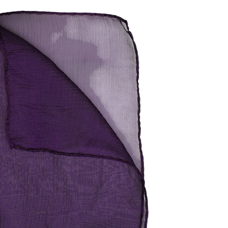 Dolce & Gabbana Écharpe Rectangulaire en Soie Violet