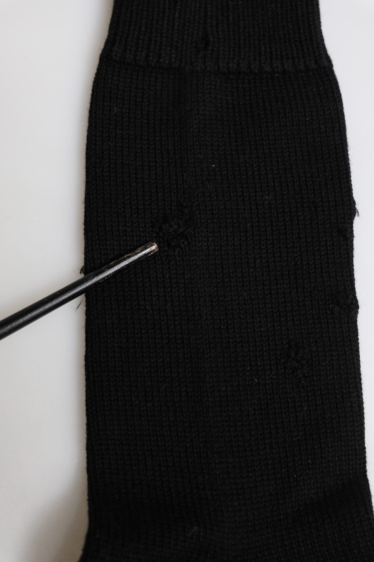 Dolce & Gabbana Chaussettes Noires Mi-Mollet Élastiques pour Hommes