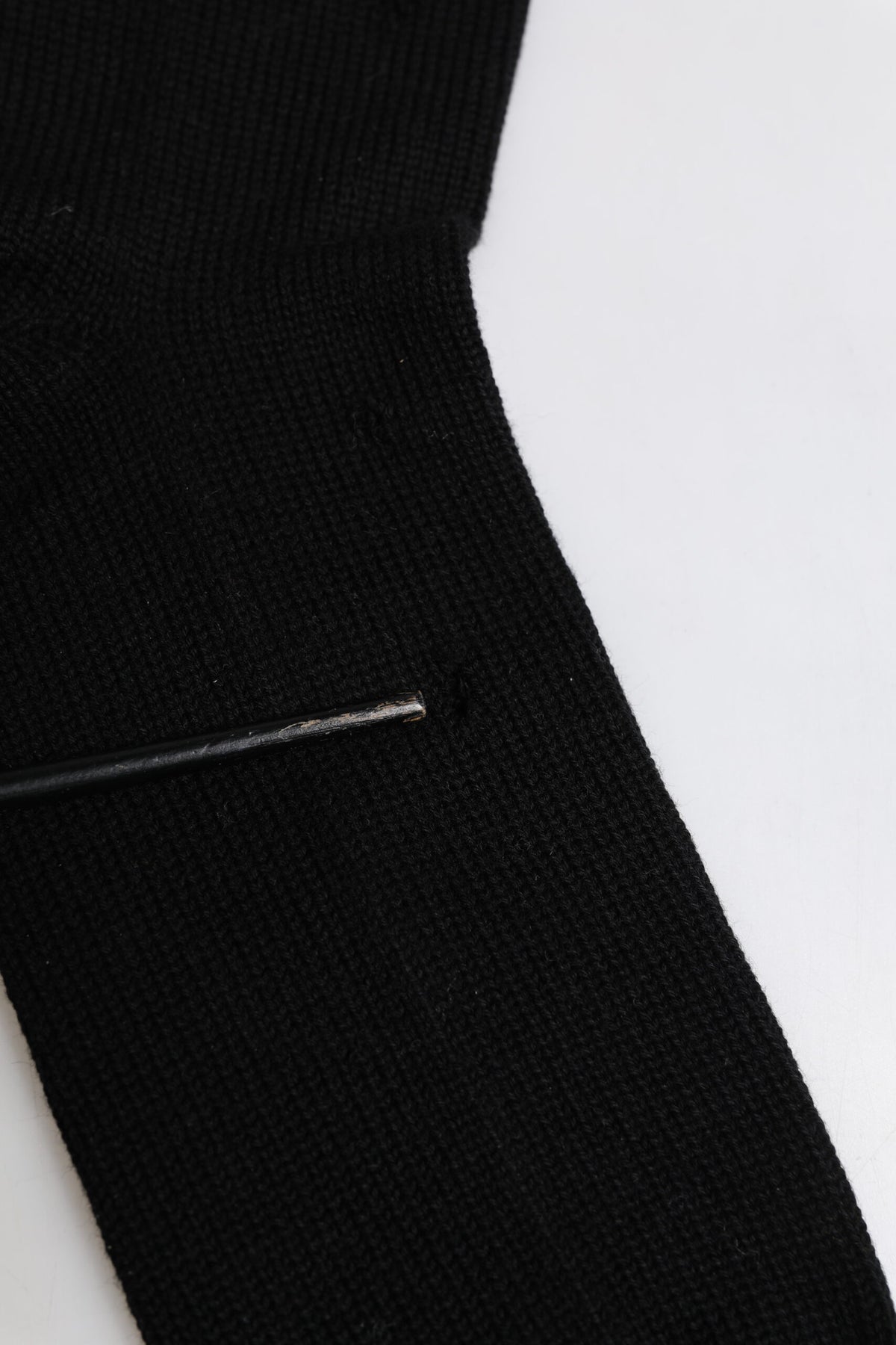 Dolce & Gabbana Chaussettes Noires Mi-Mollet Élastiques pour Hommes