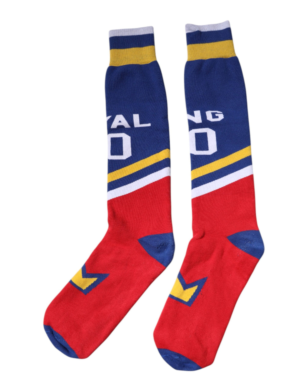 Dolce & Gabbana Chaussettes Multicolores Imprimées au-dessus du Mollet