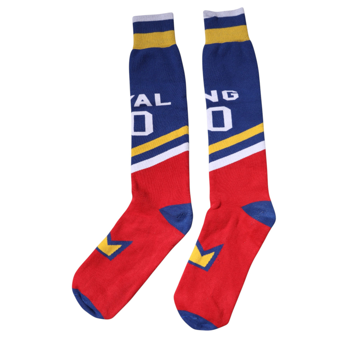 Dolce & Gabbana Chaussettes Multicolores Imprimées au-dessus du Mollet