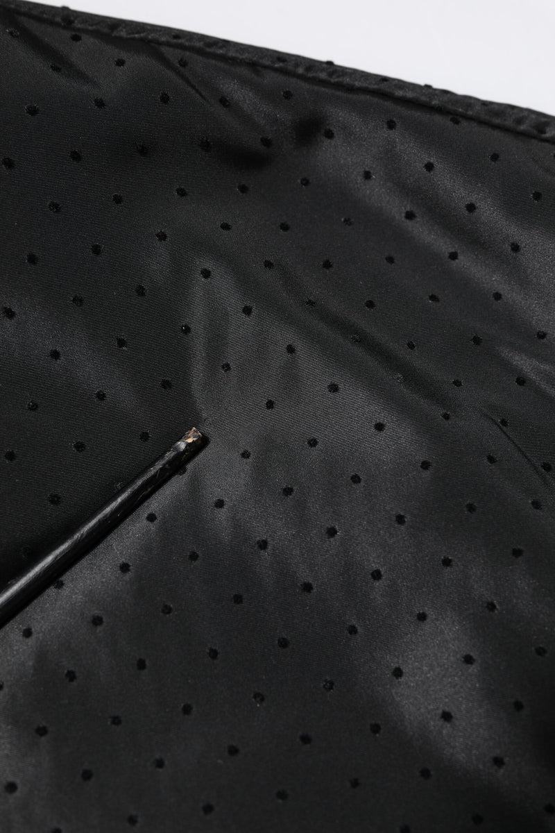Bomber Jacket à manches longues et fermeture éclair intégrale noire de Dolce & Gabbana
