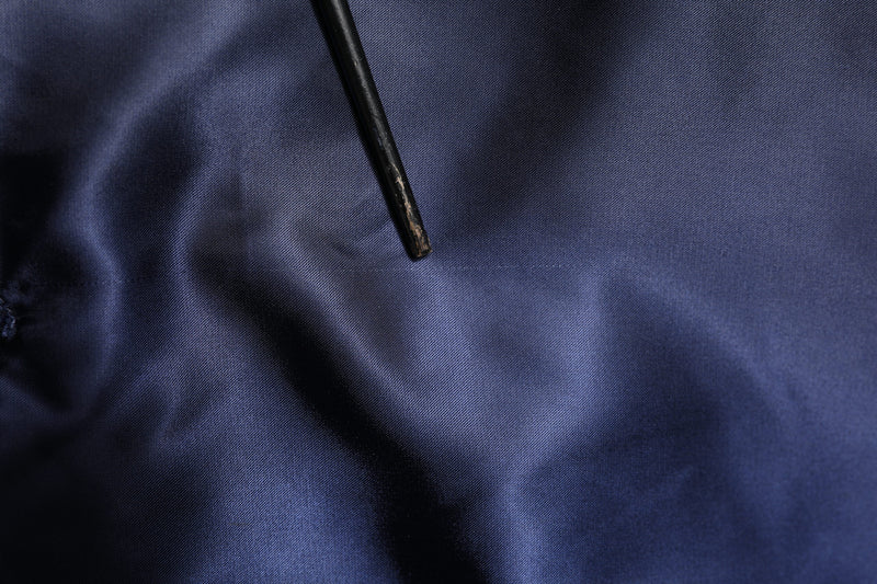 Veste bomber zippée à capuche DG Crown en nylon bleu de Dolce & Gabbana