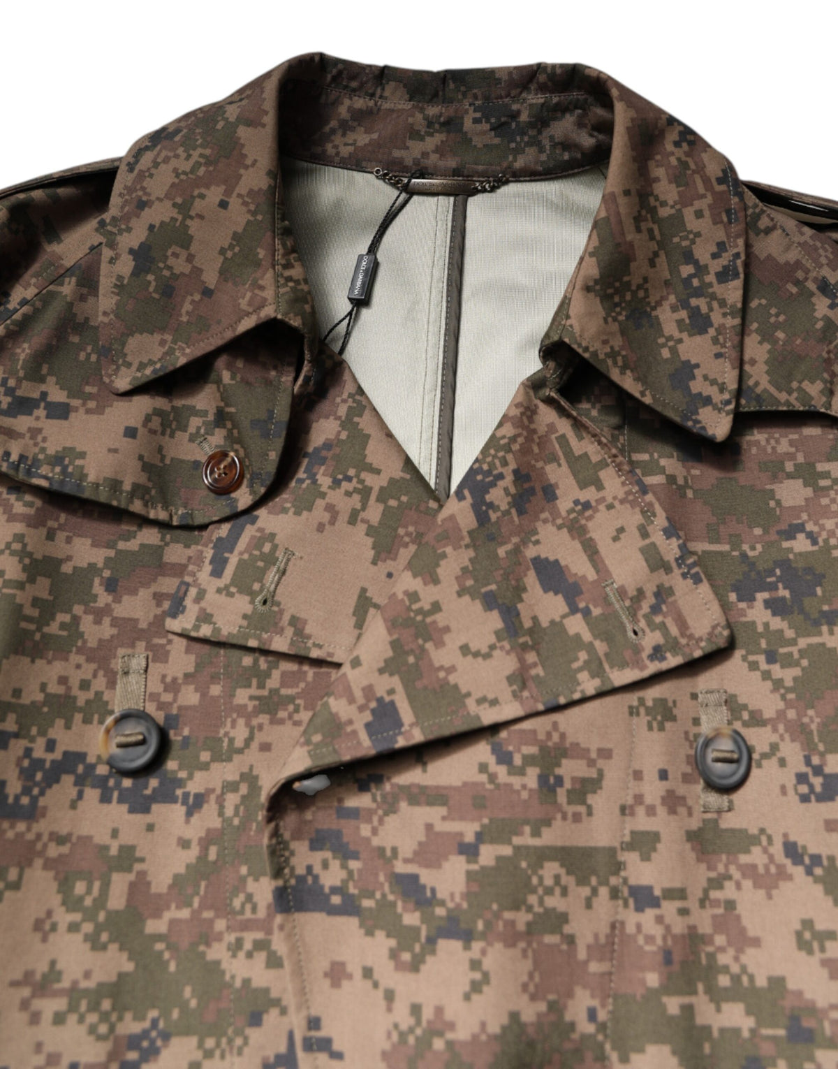 Dolce & Gabbana Veste-manteau à double boutonnage multicolore camouflage