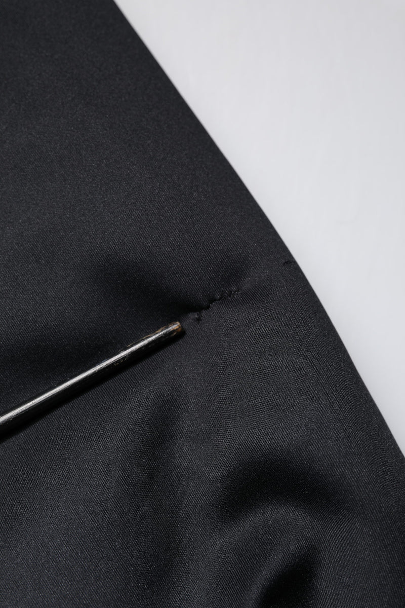 Veste à capuche et fermeture éclair intégrale en polyester noir DG de Dolce & Gabbana
