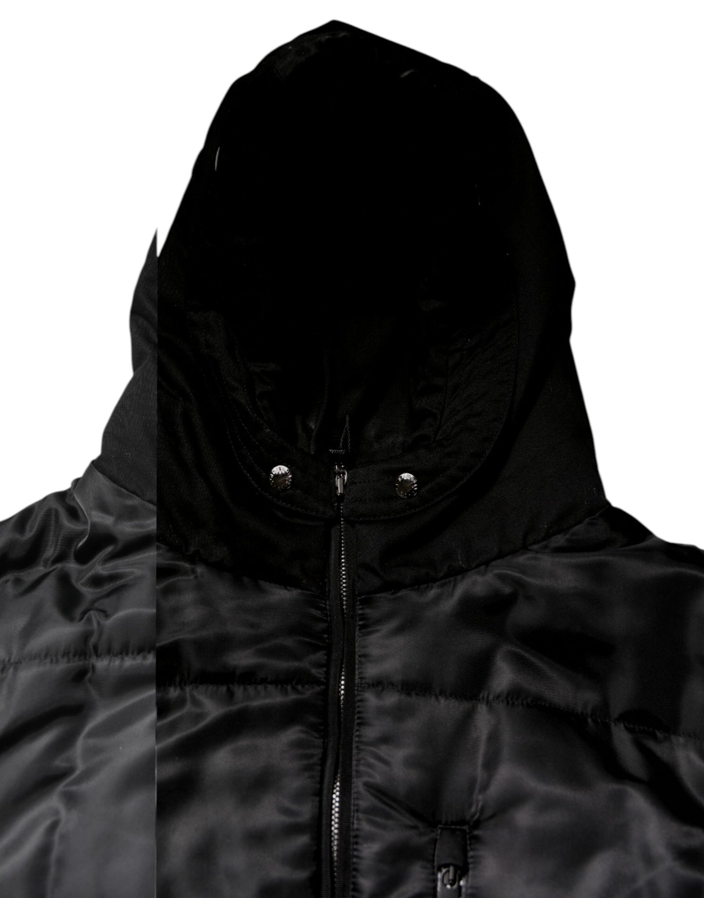 Dolce & Gabbana Black Hooded Parka Winter Men Coat Jacket