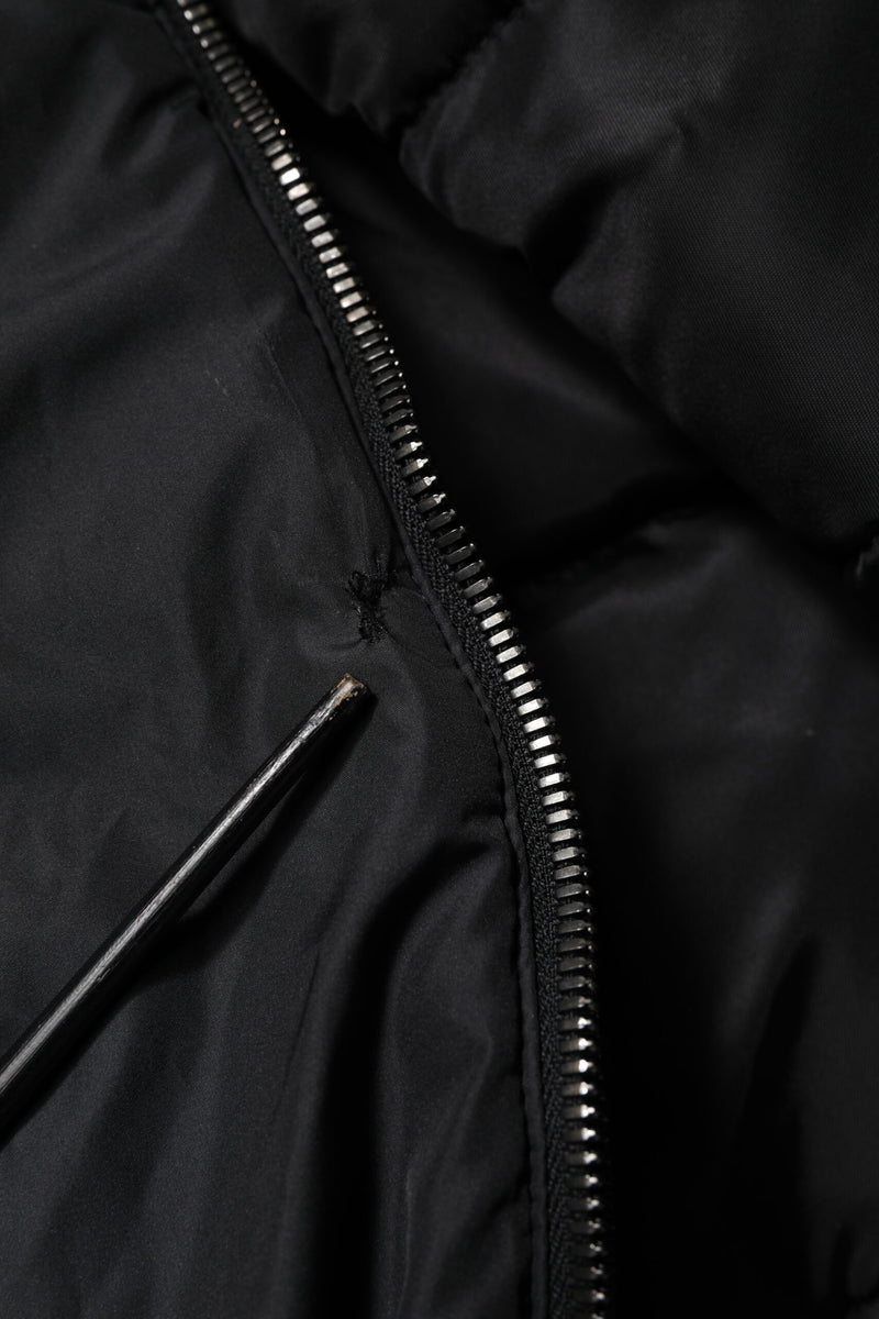 Manteau parka noir à capuche, veste d'hiver Dolce & Gabbana