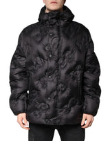 Manteau parka noir à capuche Dolce & Gabbana - Veste d'hiver