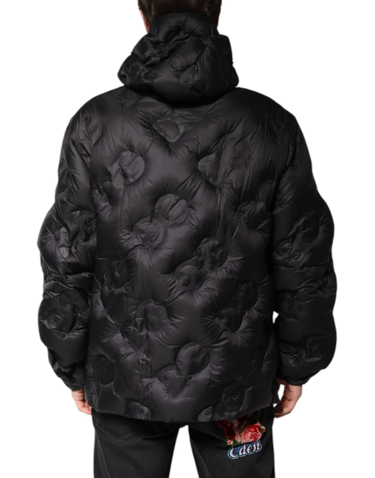 Manteau parka noir à capuche Dolce & Gabbana - Veste d'hiver
