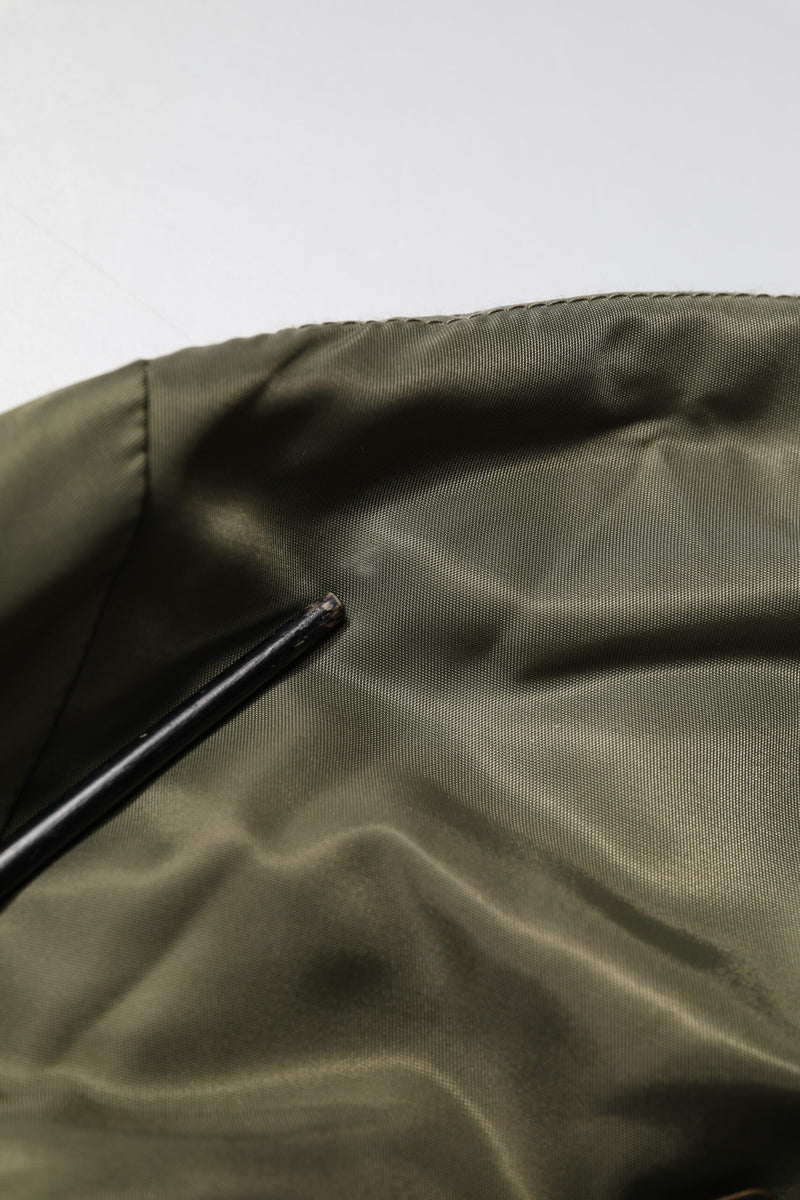 Dolce & Gabbana Green Nylon Full Zip Men Bomber Jacket