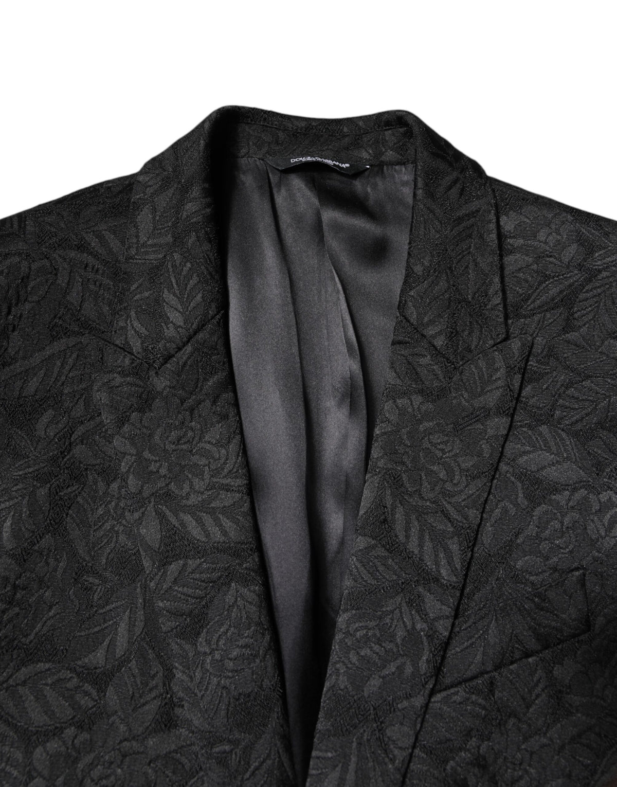 Dolce &amp; Gabbana Blazer à simple boutonnage brodé MARTINI noir