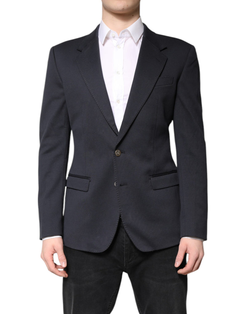 Dolce &amp; Gabbana donkerblauwe katoenen herenjas, -pak, -blazer
