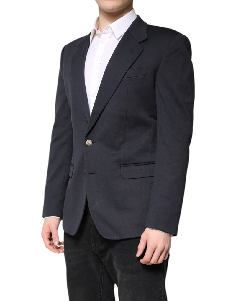 Dolce &amp; Gabbana donkerblauwe katoenen herenjas, -pak, -blazer