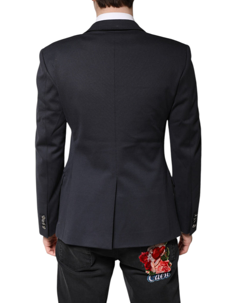 Dolce &amp; Gabbana donkerblauwe katoenen herenjas, -pak, -blazer