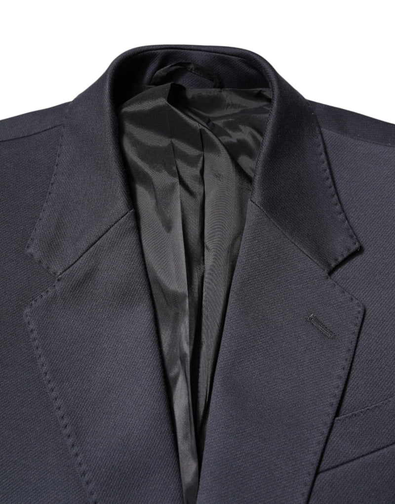 Dolce &amp; Gabbana donkerblauwe katoenen herenjas, -pak, -blazer