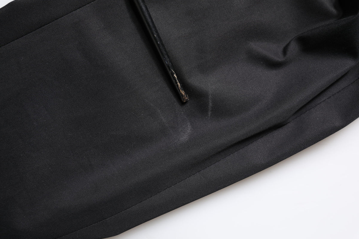 Dolce &amp; Gabbana, blazer noir en coton pour homme, à simple boutonnage.
