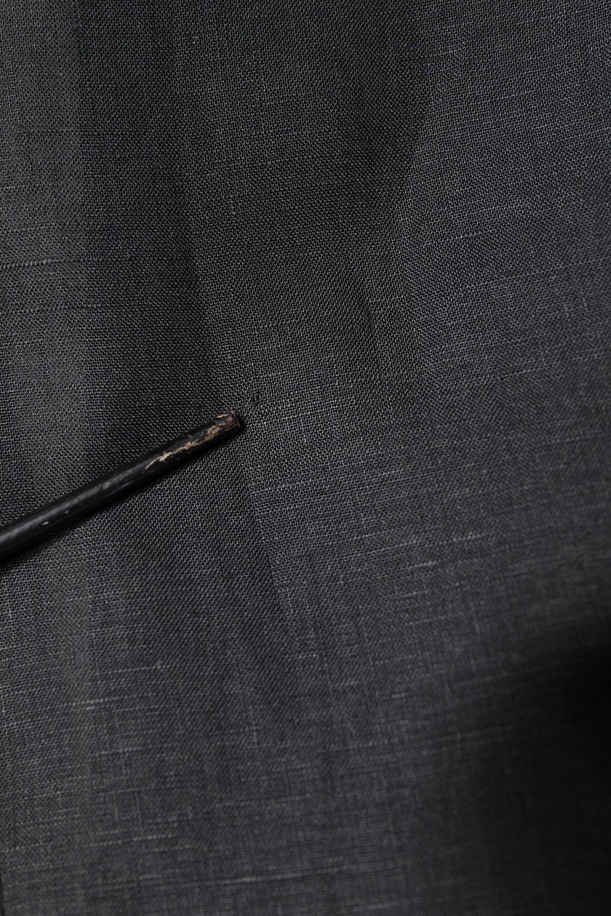 Dolce &amp; Gabbana - Blazer en lin noir à simple boutonnage pour homme