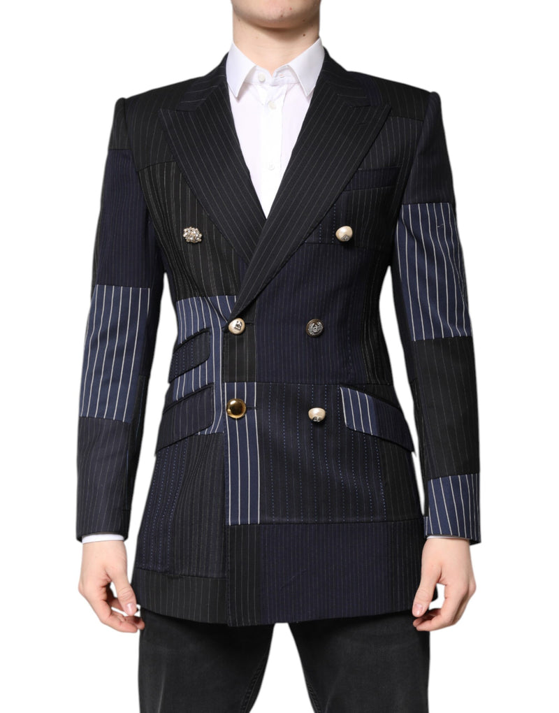 Dolce &amp; Gabbana Veste, Costume, Blazer en patchwork multicolore