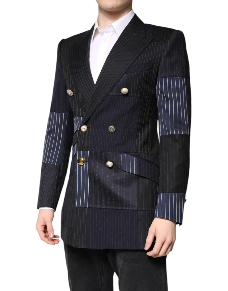 Dolce &amp; Gabbana Veste, Costume, Blazer en patchwork multicolore