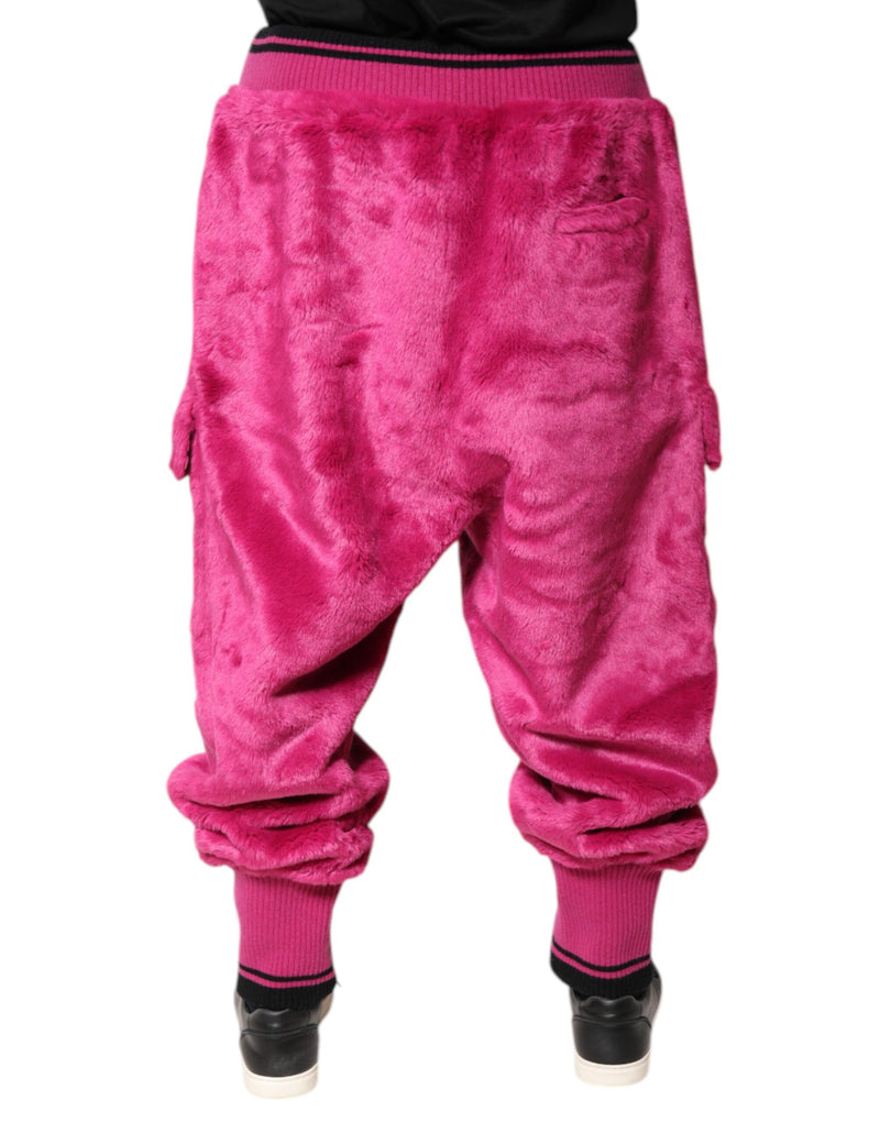 Pantalon jogging cargo en acrylique rose de Dolce &amp; Gabbana