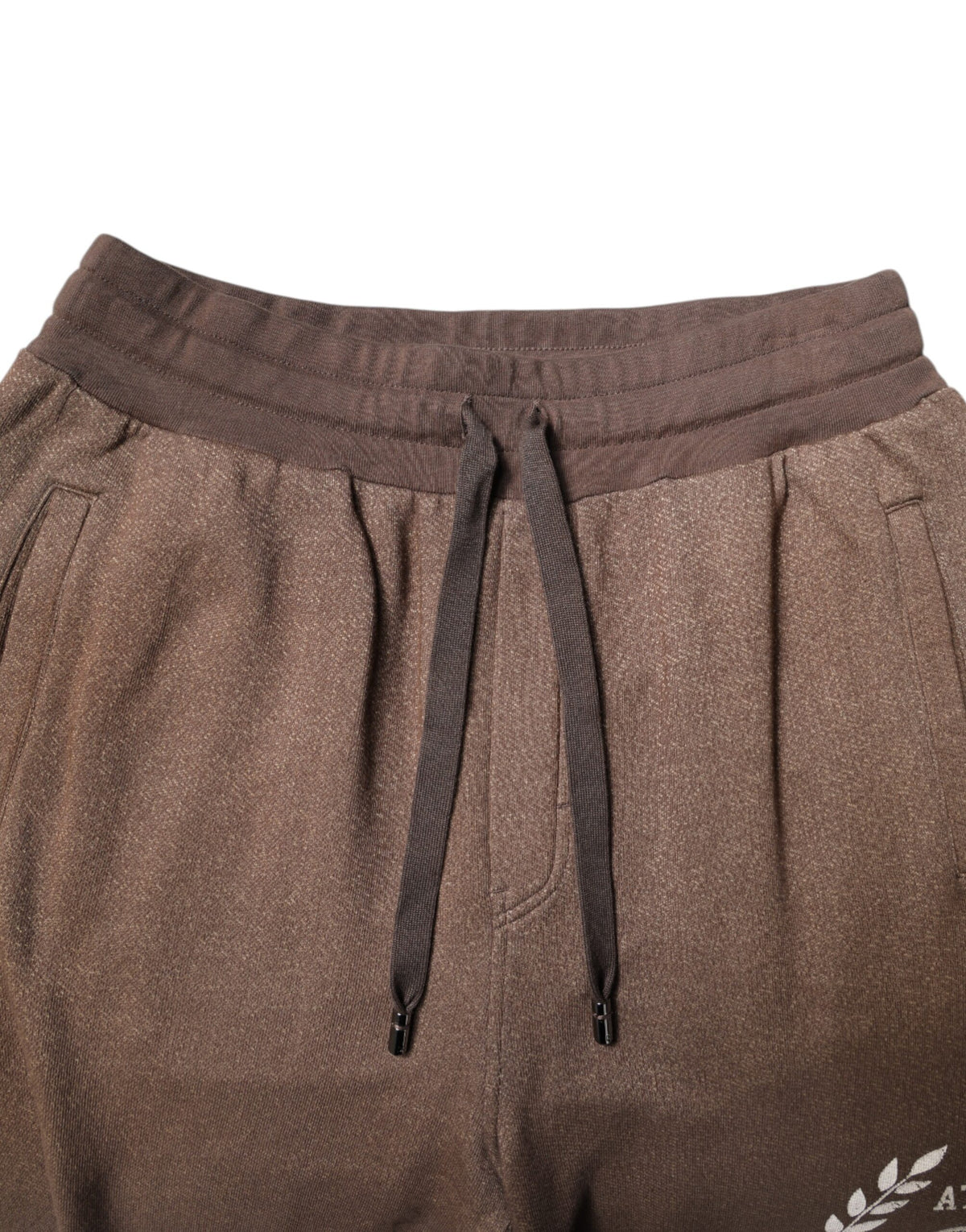 Pantalon de jogging en coton brun Dolce &amp; Gabbana
