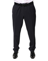 Pantalon-jupette noir en laine à taille mi-hauteur Dolce &amp; Gabbana