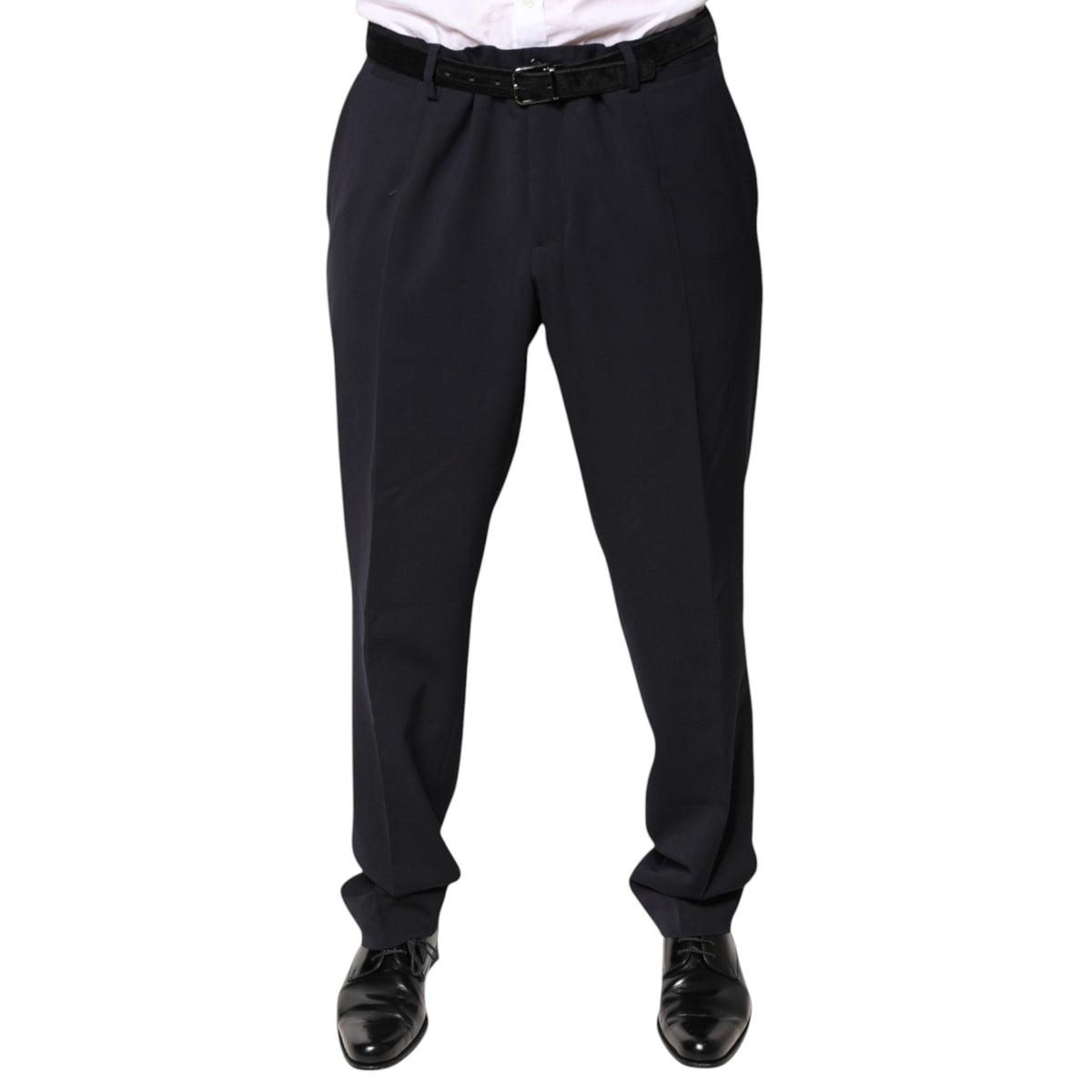 Pantalon-jupette noir en laine à taille mi-hauteur Dolce &amp; Gabbana