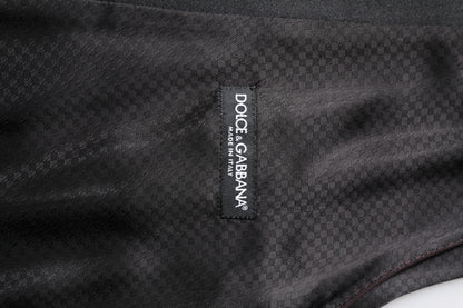 Dolce & Gabbana Maroon Wool Waistcoat Dress Formal Vest