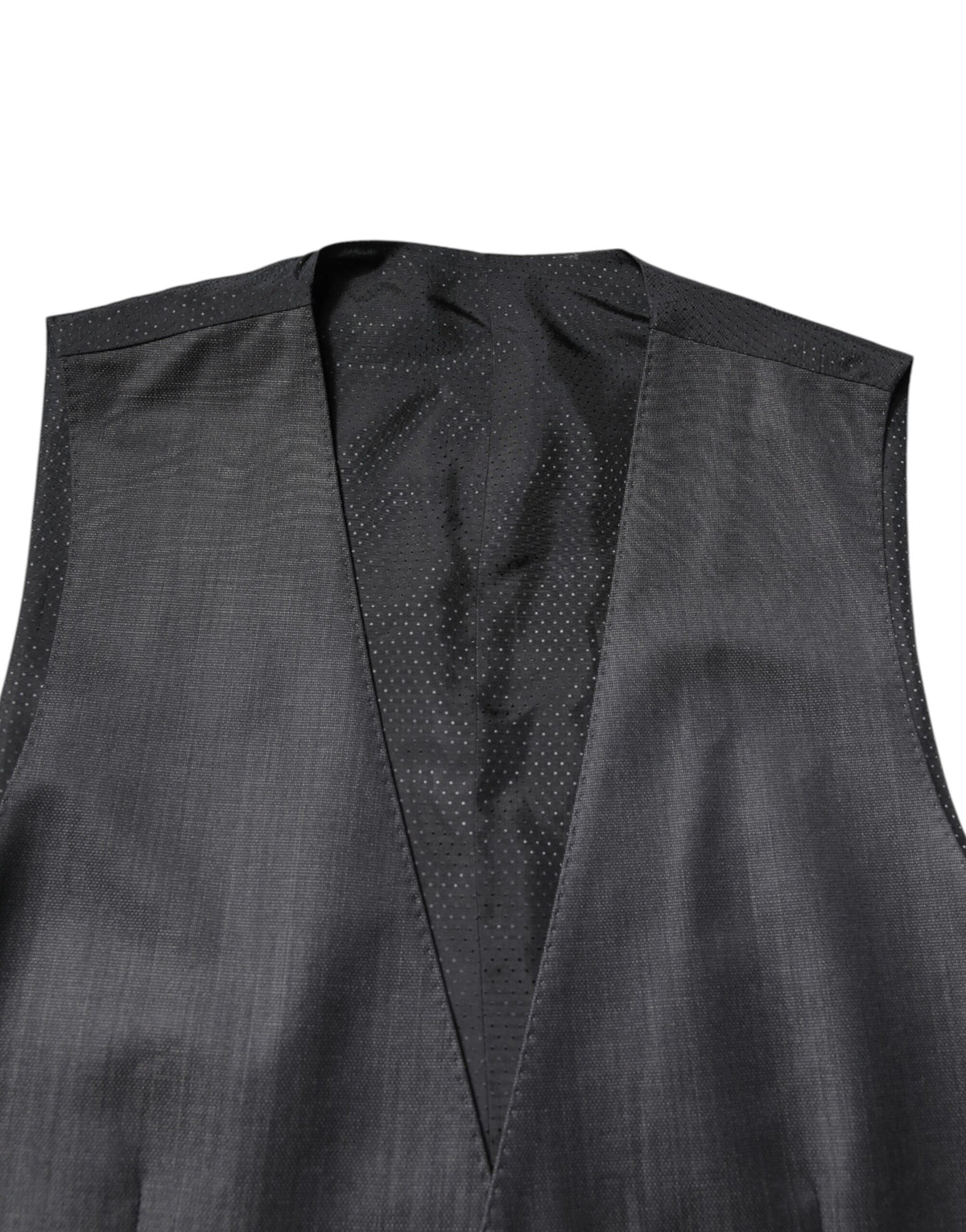 Dolce & Gabbana Black Wool Waistcoat - Elegant Formal Vest
