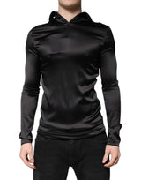 Pull en soie noir à col montant pour homme de Dolce &amp; Gabbana
