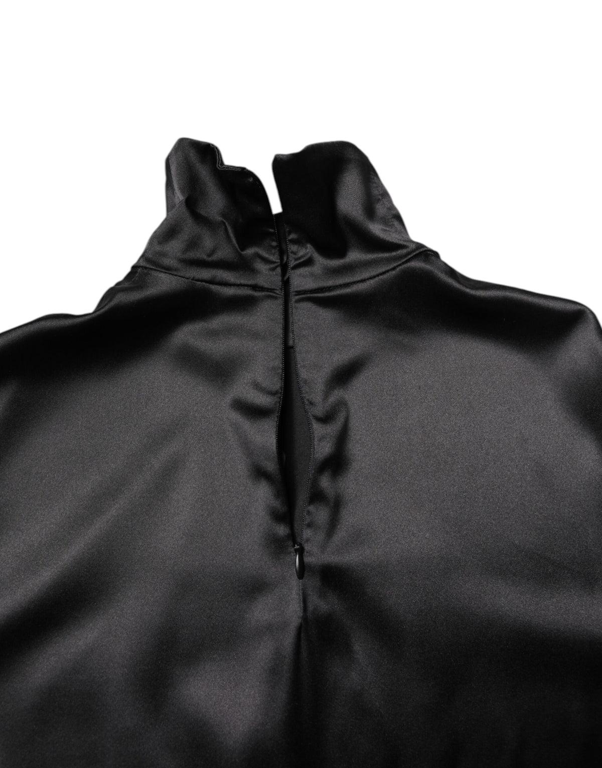 Pull en soie noir à col montant pour homme de Dolce &amp; Gabbana