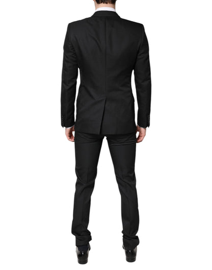 Dolce & Gabbana Black Single Breasted Formal 2 Piece Suit