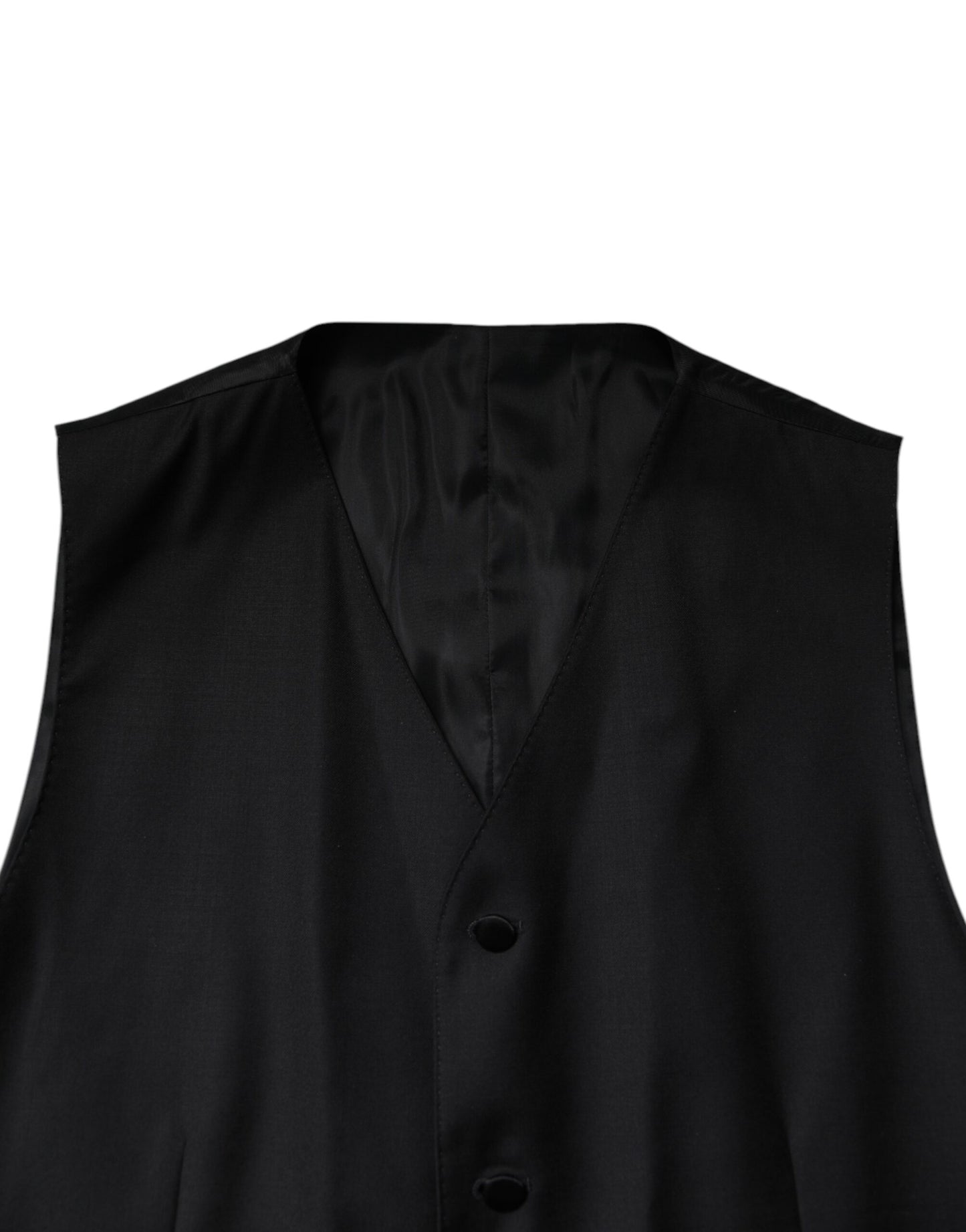Dolce & Gabbana Black Double Breasted Formal 3 Piece Suit