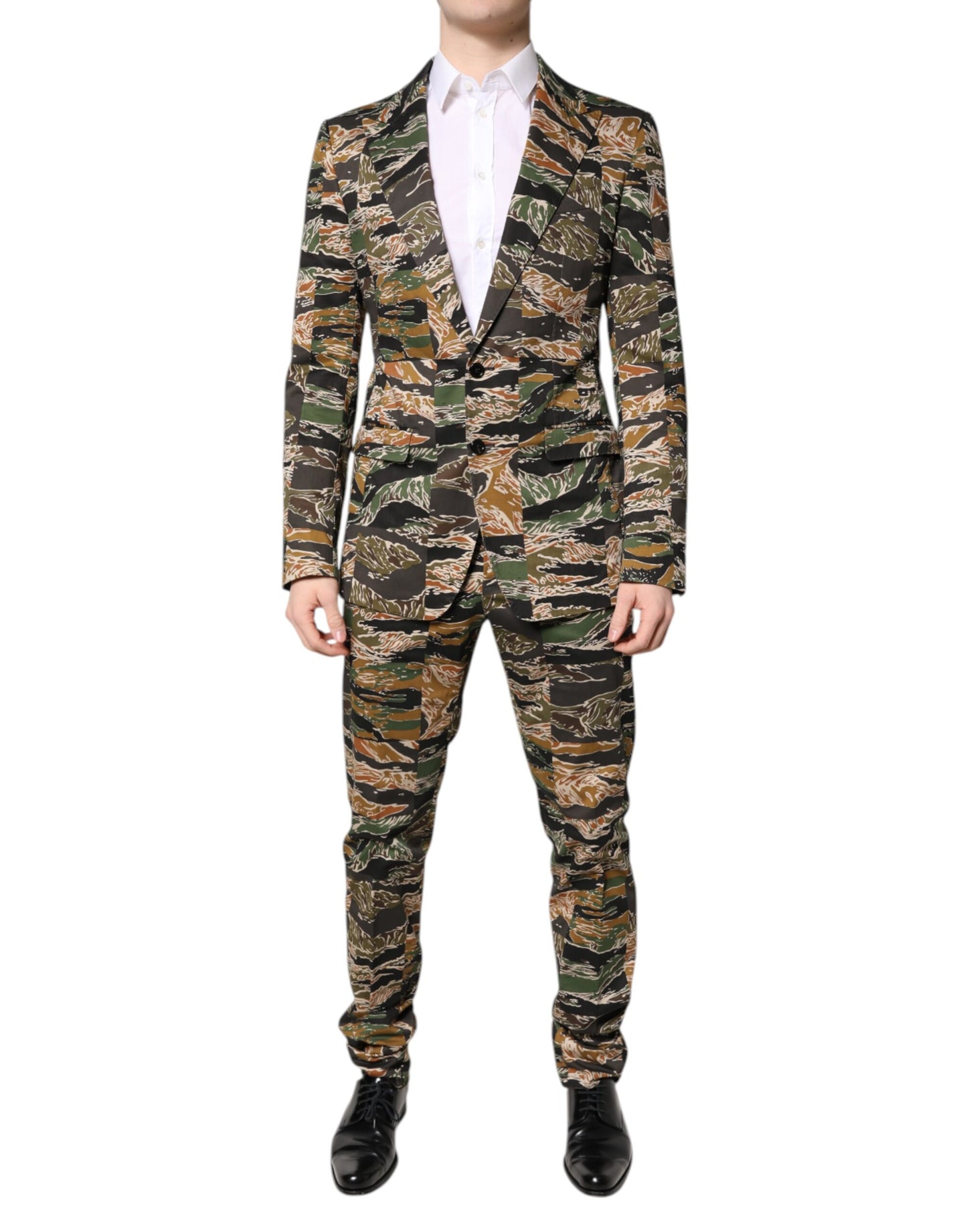 Dolce & Gabbana Multicolor TAORMINA Single Breasted 2 Piece Suit