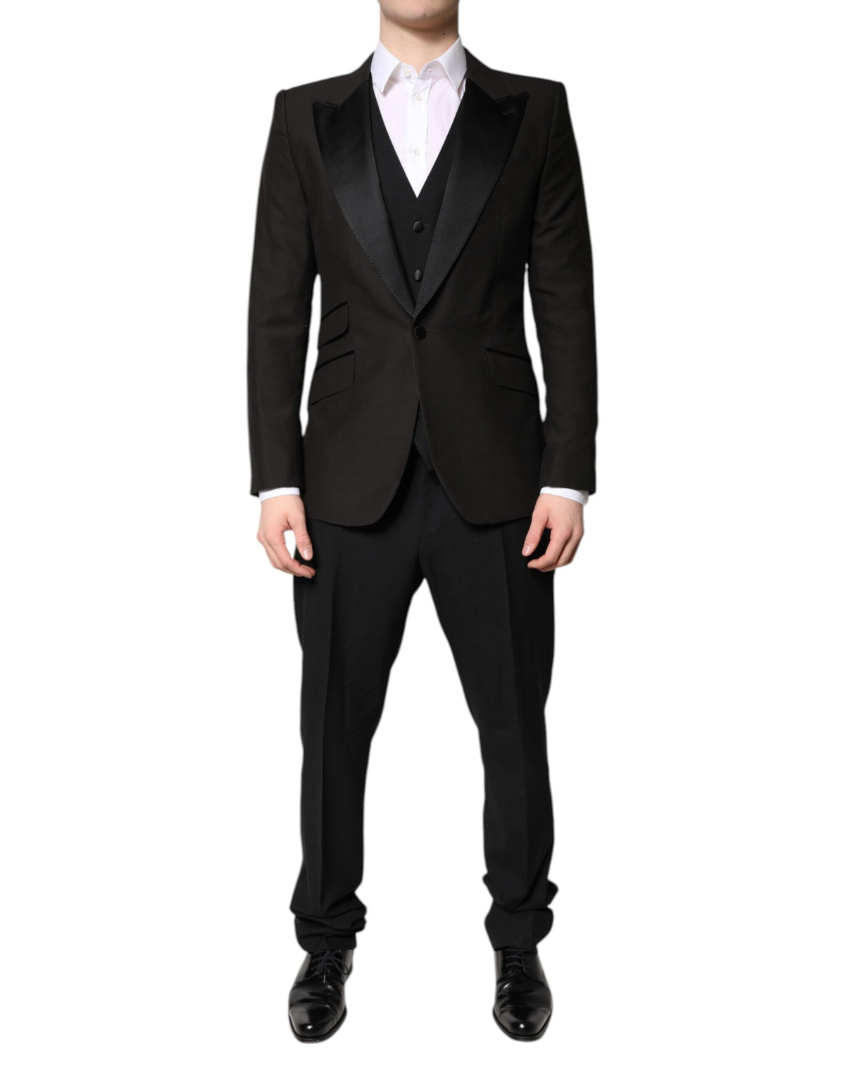 Dolce & Gabbana Costume 3 Pièces Noir à Boutonnage Simple