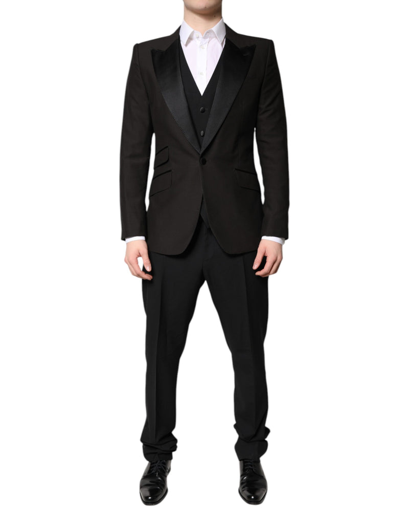 Dolce & Gabbana Costume 3 Pièces Noir à Boutonnage Simple