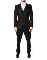 Dolce & Gabbana Costume 3 Pièces Noir à Boutonnage Simple