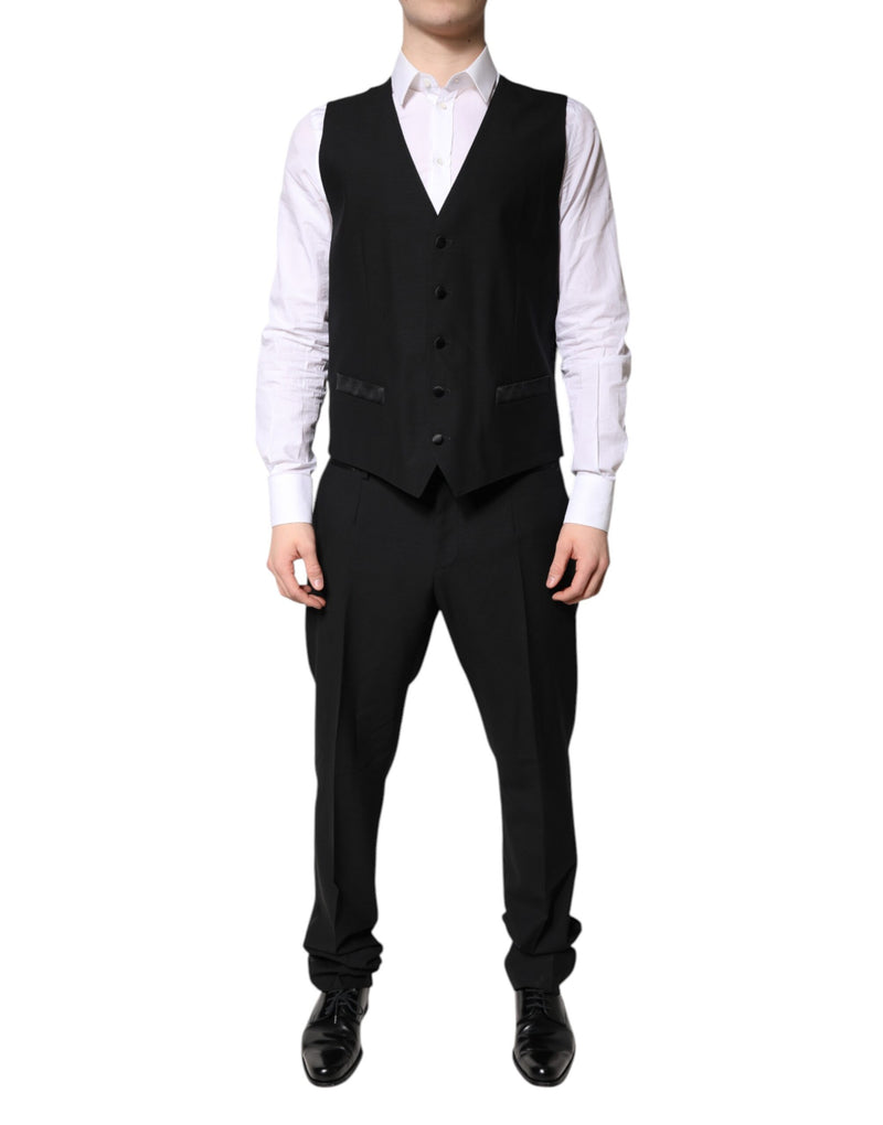 Dolce & Gabbana Costume 3 Pièces Noir à Boutonnage Simple
