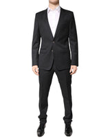 Dolce & Gabbana Costume 2 Pièces en Laine Grise Foncée
