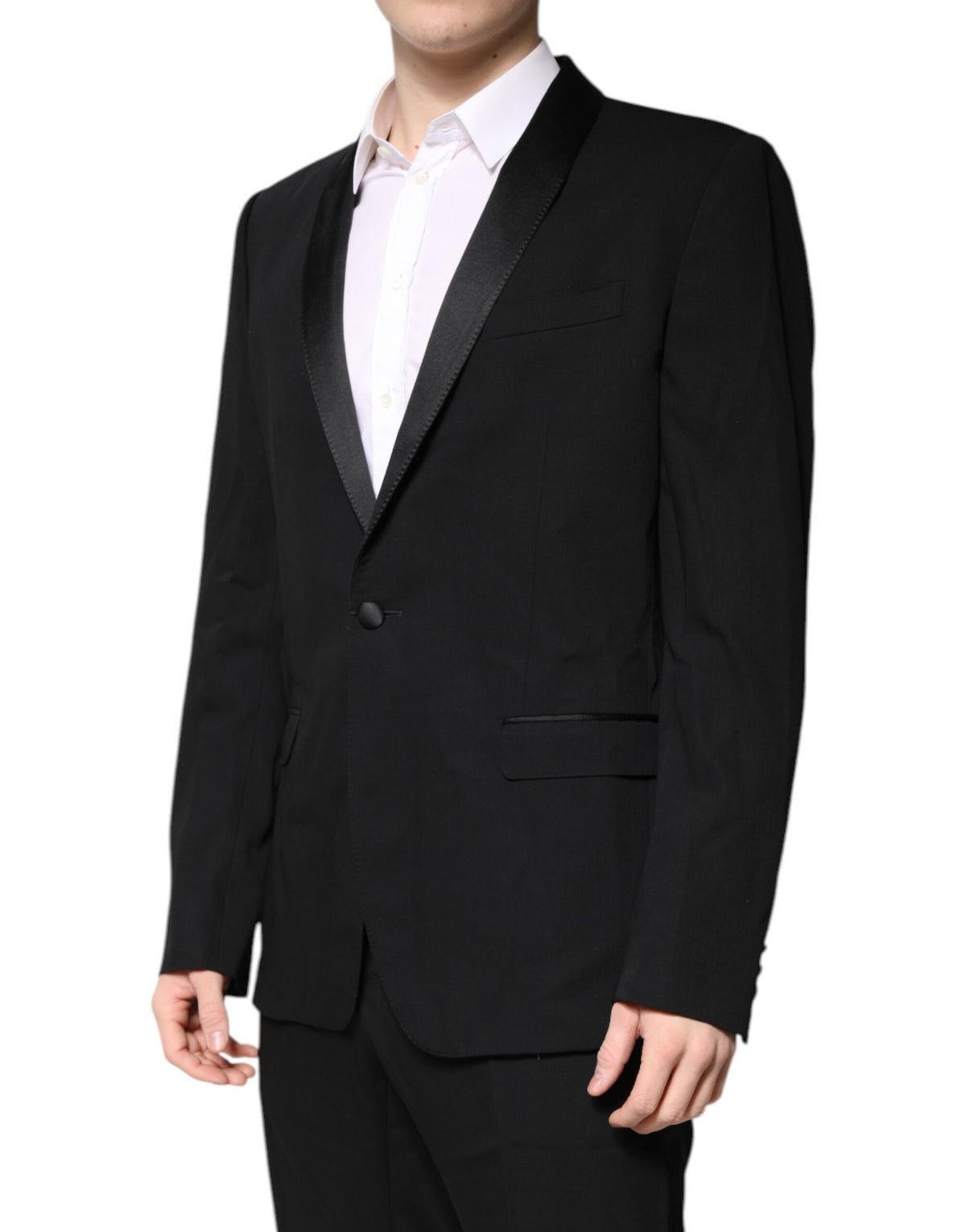 Dolce & Gabbana Costume Noir en Laine à Deux Pièces
