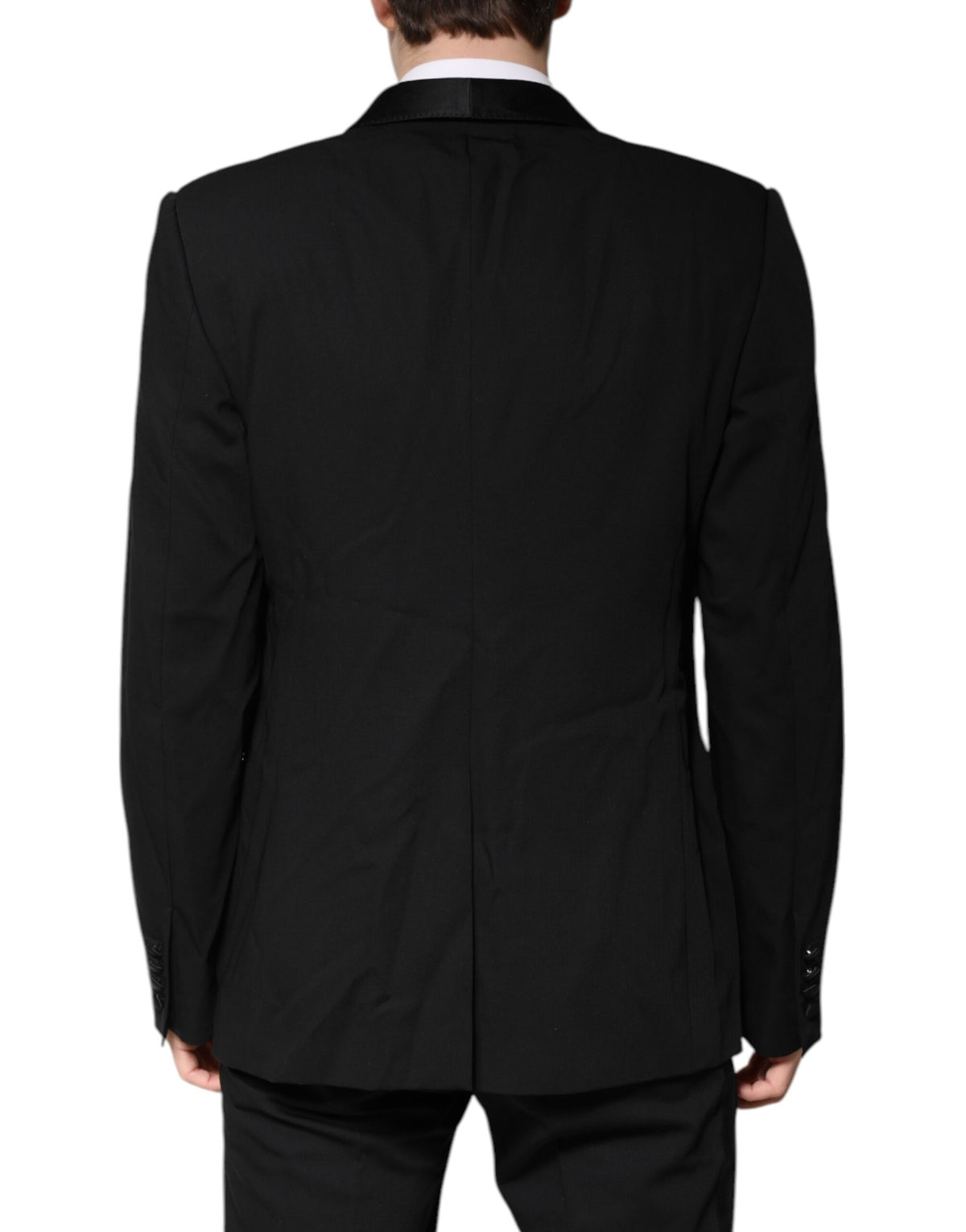 Dolce & Gabbana Costume Noir en Laine à Deux Pièces