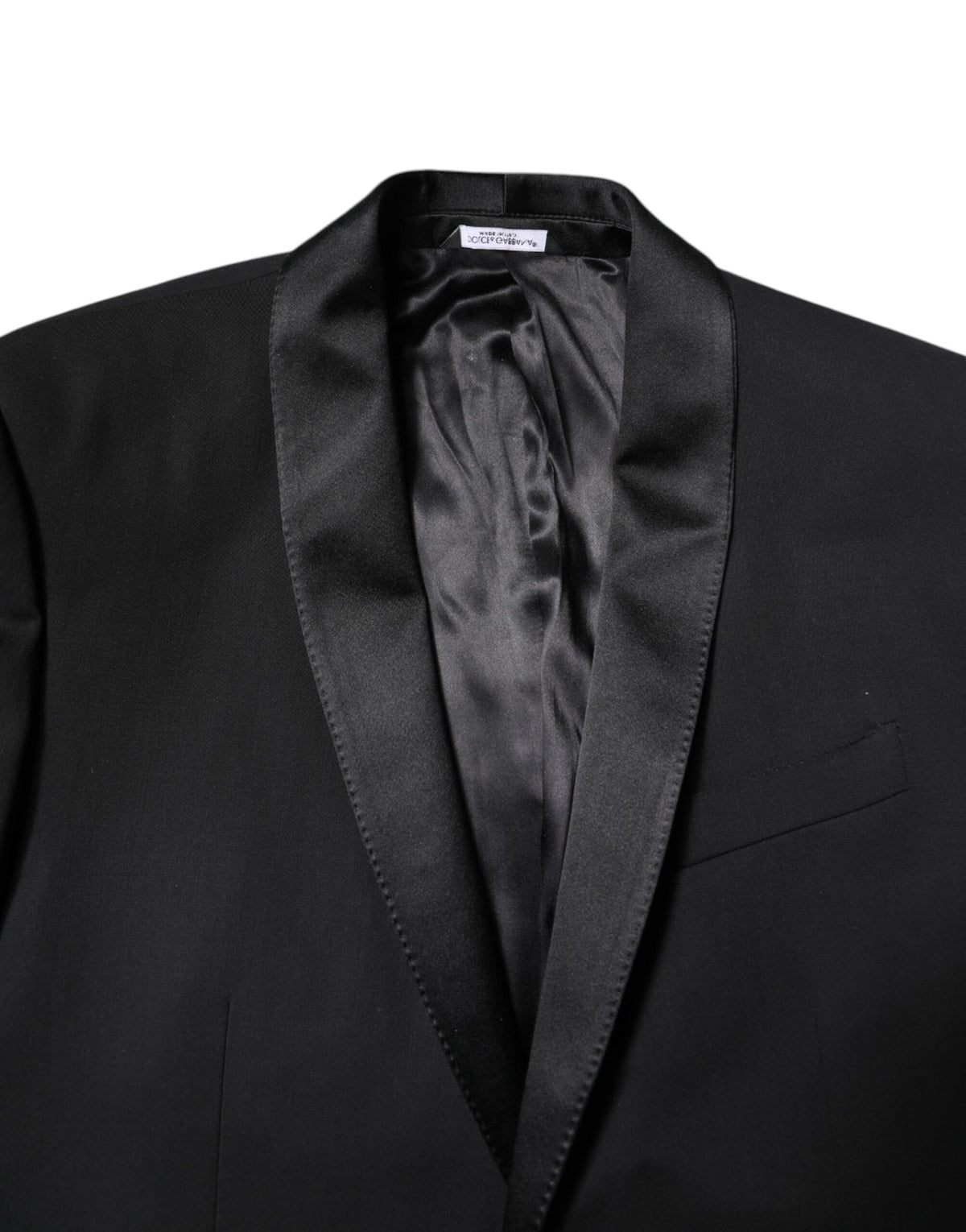 Dolce & Gabbana Costume Noir en Laine à Deux Pièces