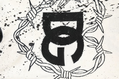 Dolce & Gabbana Witte Pullover Sweater met Angel Print en Logo