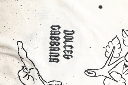 Dolce & Gabbana Witte Pullover Sweater met Angel Print en Logo