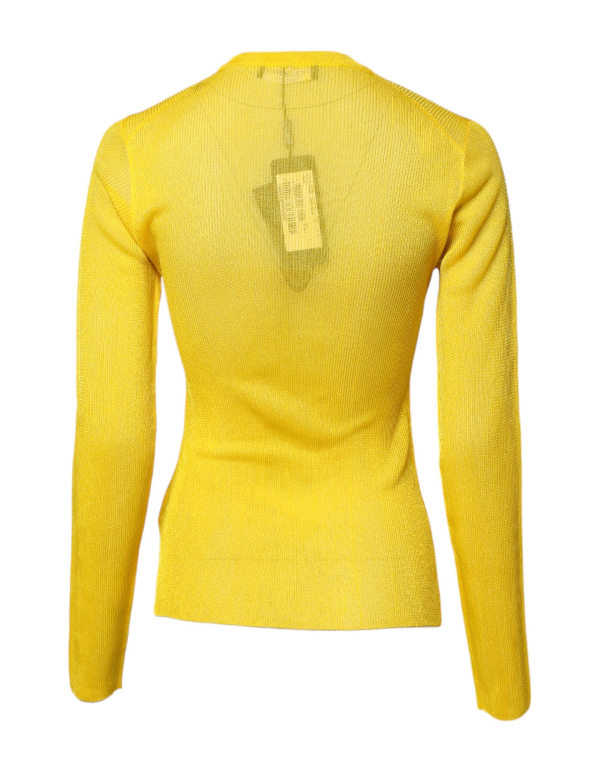 Dolce & Gabbana Yellow Polyester Women Pullover Sweater