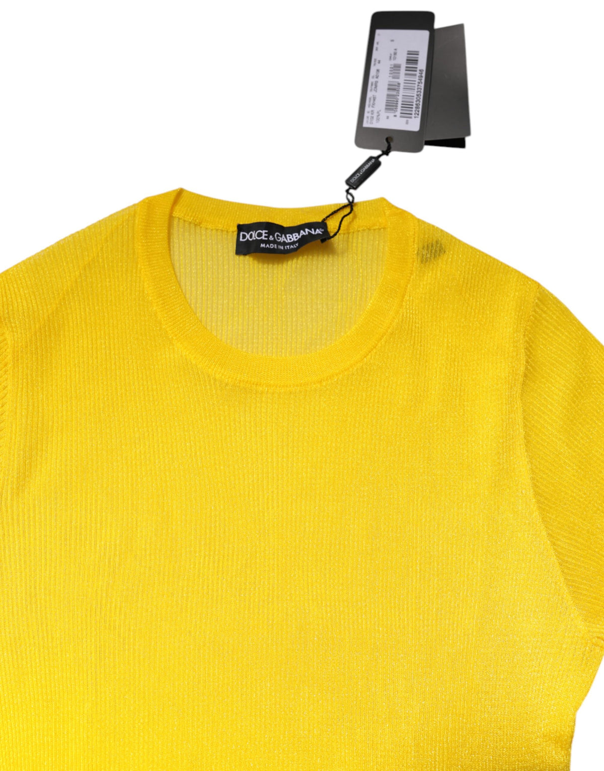 Dolce & Gabbana Yellow Polyester Women Pullover Sweater