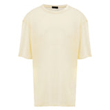 T-shirt en lin jaune Corneliani