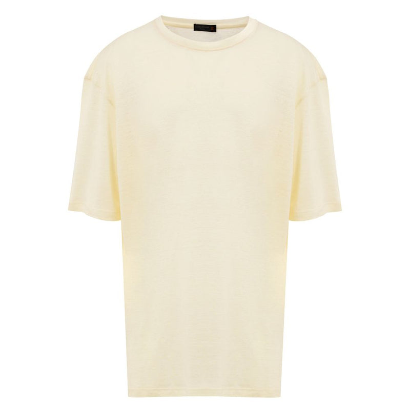 Corneliani Geel Linnen T-Shirt