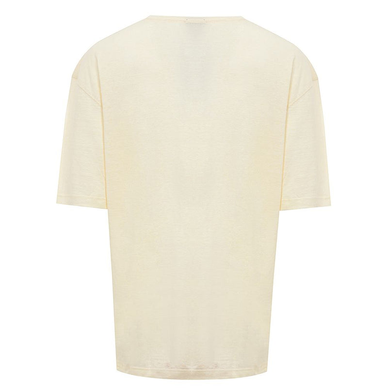 Corneliani Geel Linnen T-Shirt