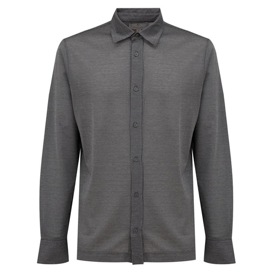Canali Gray Cotton Shirt